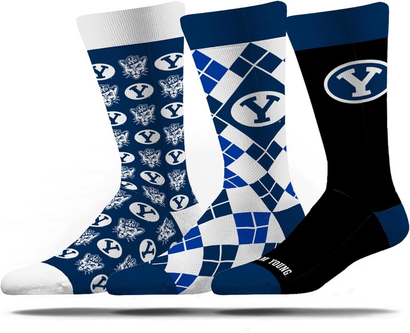 Strideline Store Mens NCAA Dress Socks- The Executive 3 Pack-One Size Fits Most - Image 1